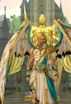 In-game: the Aegis race at character select