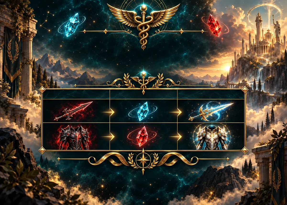 Conversion System: gear converted into Empyrean equipment