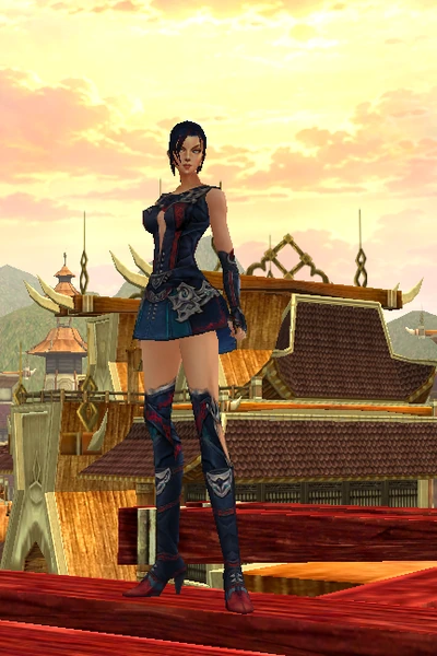 Dhanus at character creation, female, front