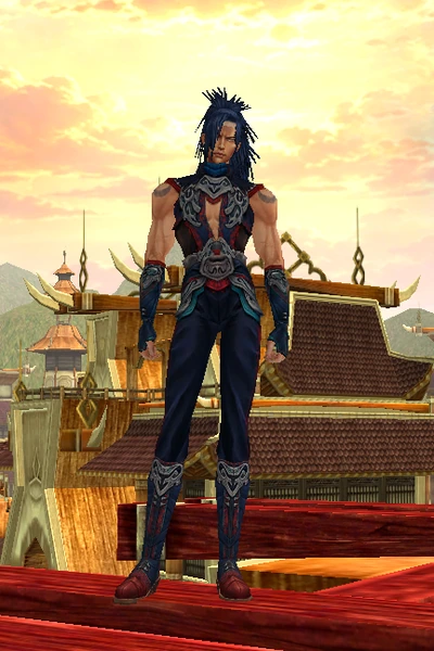 Dhanus at character creation, male, front