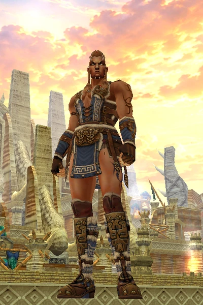 Gigas at character creation, male, front
