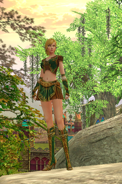 Helios at character creation, female, front