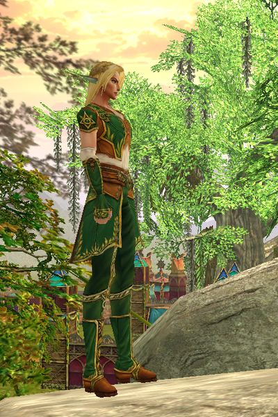Helios at character creation, male, turned