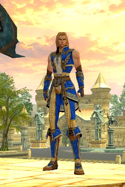 Hero at character creation, male, front