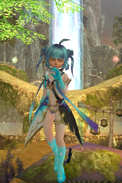 Triton at character creation, front view