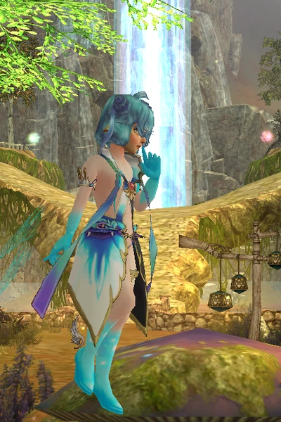 Triton at character creation, turned view