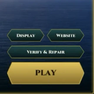 Screenshot: The launcher once patching is done: press PLAY